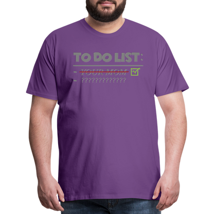 To Do List Shirt, Your Mom Shirt, Funny Your Mom Shirt, Sarcastic Shirt, Inappropriate Shirt, funny shirt, Adult Humor, - purple