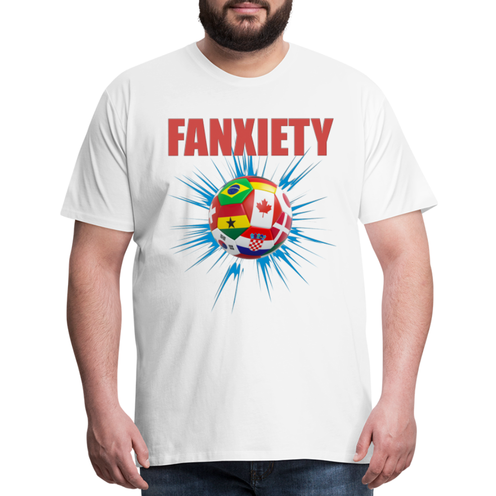 Fanxiety Shirt, World Cup 2022, Soccer Shirt, World Cup, Football Shirt, 2022 World Cup Shirt, Game Day Shirt, World Cup Trophy - white