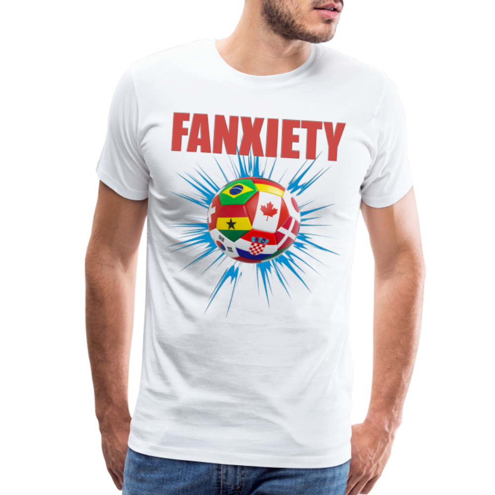 Fanxiety Shirt, World Cup 2022, Soccer Shirt, World Cup, Football Shirt, 2022 World Cup Shirt, Game Day Shirt, World Cup Trophy - white