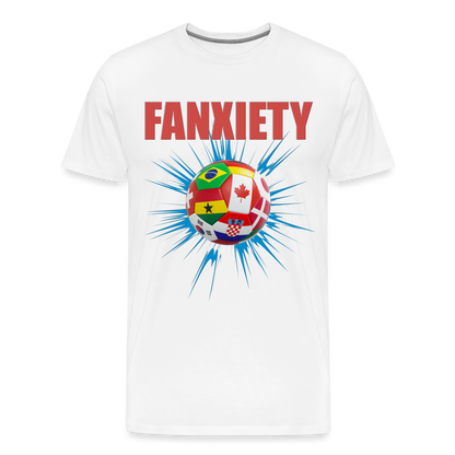 Fanxiety Shirt, World Cup 2022, Soccer Shirt, World Cup, Football Shirt, 2022 World Cup Shirt, Game Day Shirt, World Cup Trophy - white