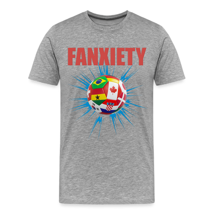 Fanxiety Shirt, World Cup 2022, Soccer Shirt, World Cup, Football Shirt, 2022 World Cup Shirt, Game Day Shirt, World Cup Trophy - heather gray
