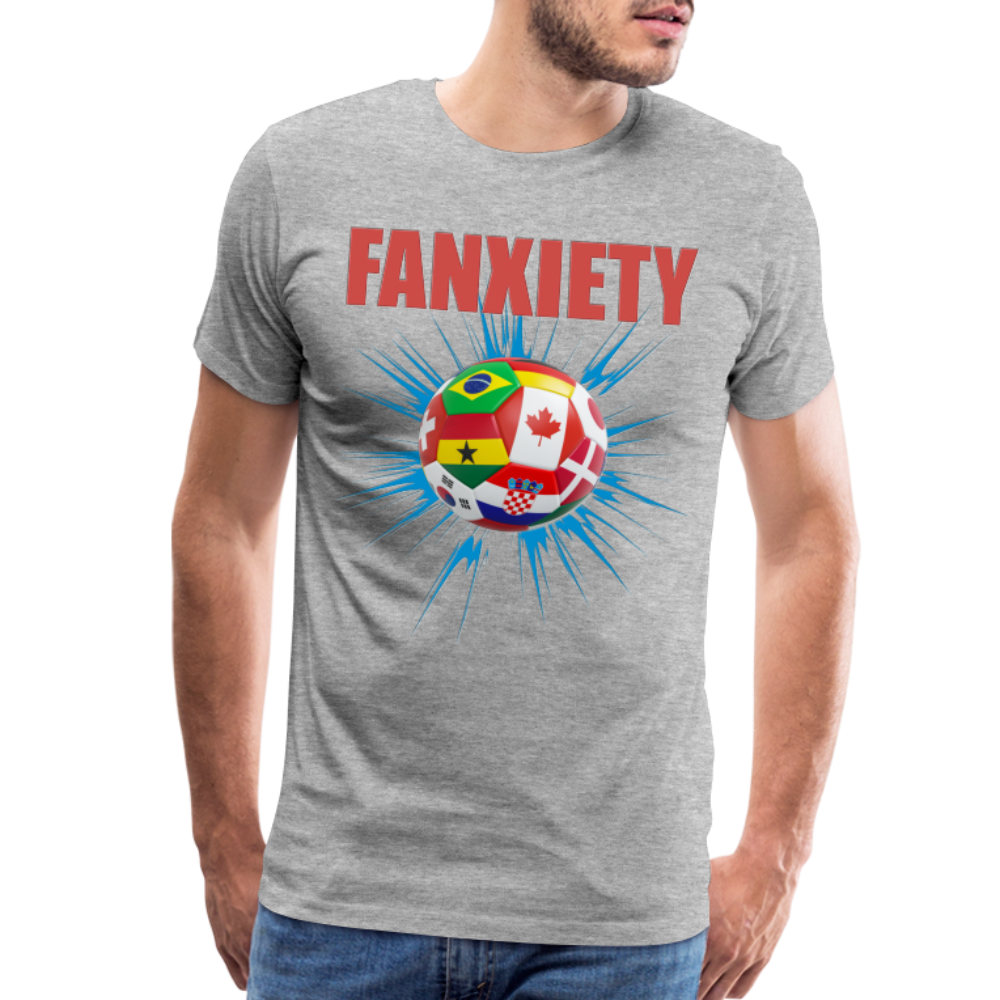 Fanxiety Shirt, World Cup 2022, Soccer Shirt, World Cup, Football Shirt, 2022 World Cup Shirt, Game Day Shirt, World Cup Trophy - heather gray