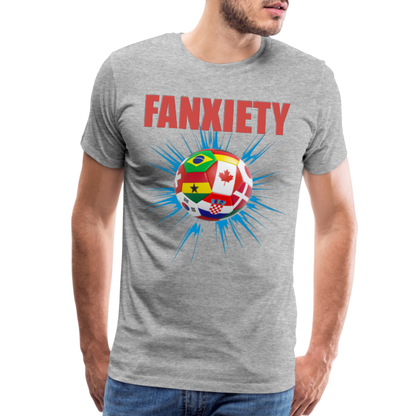 Fanxiety Shirt, World Cup 2022, Soccer Shirt, World Cup, Football Shirt, 2022 World Cup Shirt, Game Day Shirt, World Cup Trophy - heather gray
