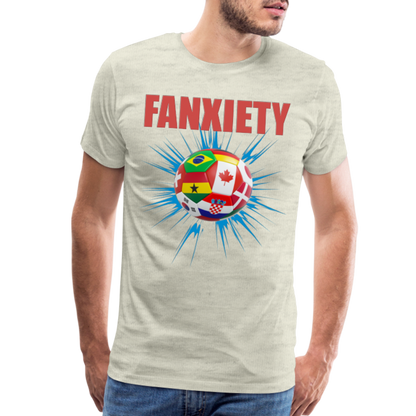 Fanxiety Shirt, World Cup 2022, Soccer Shirt, World Cup, Football Shirt, 2022 World Cup Shirt, Game Day Shirt, World Cup Trophy - heather oatmeal