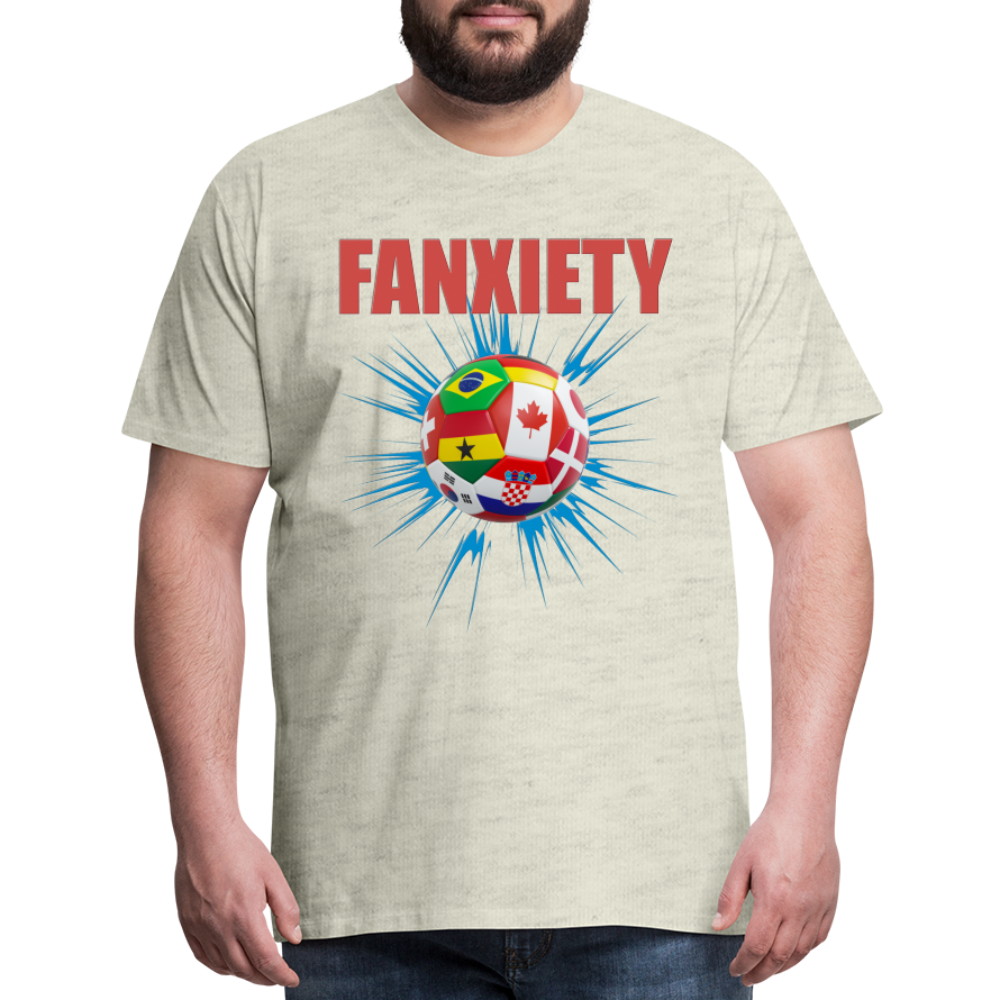 Fanxiety Shirt, World Cup 2022, Soccer Shirt, World Cup, Football Shirt, 2022 World Cup Shirt, Game Day Shirt, World Cup Trophy - heather oatmeal