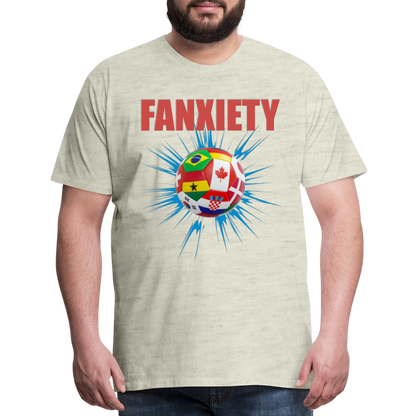 Fanxiety Shirt, World Cup 2022, Soccer Shirt, World Cup, Football Shirt, 2022 World Cup Shirt, Game Day Shirt, World Cup Trophy - heather oatmeal