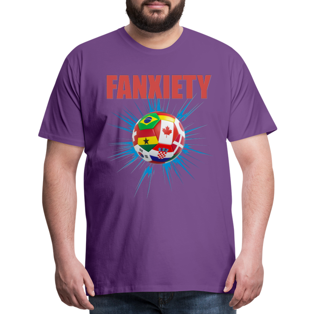 Fanxiety Shirt, World Cup 2022, Soccer Shirt, World Cup, Football Shirt, 2022 World Cup Shirt, Game Day Shirt, World Cup Trophy - purple