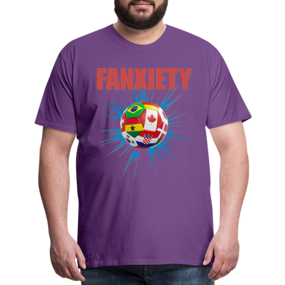 Fanxiety Shirt, World Cup 2022, Soccer Shirt, World Cup, Football Shirt, 2022 World Cup Shirt, Game Day Shirt, World Cup Trophy - purple