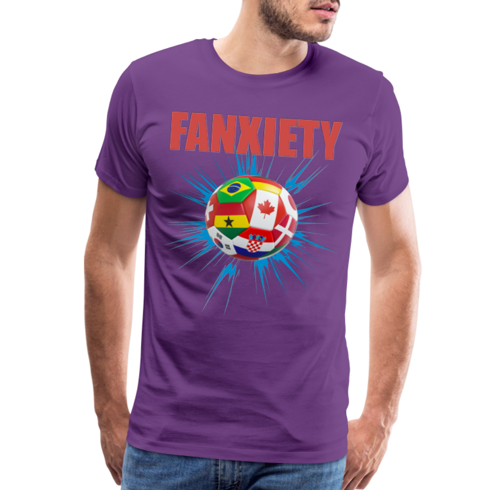 Fanxiety Shirt, World Cup 2022, Soccer Shirt, World Cup, Football Shirt, 2022 World Cup Shirt, Game Day Shirt, World Cup Trophy - purple