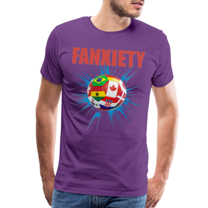 Fanxiety Shirt, World Cup 2022, Soccer Shirt, World Cup, Football Shirt, 2022 World Cup Shirt, Game Day Shirt, World Cup Trophy - purple