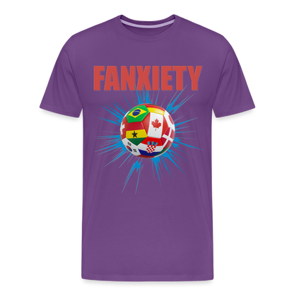 Fanxiety Shirt, World Cup 2022, Soccer Shirt, World Cup, Football Shirt, 2022 World Cup Shirt, Game Day Shirt, World Cup Trophy - purple