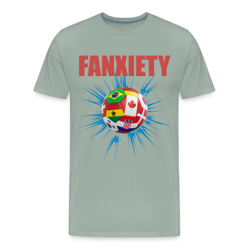 Fanxiety Shirt, World Cup 2022, Soccer Shirt, World Cup, Football Shirt, 2022 World Cup Shirt, Game Day Shirt, World Cup Trophy - steel green