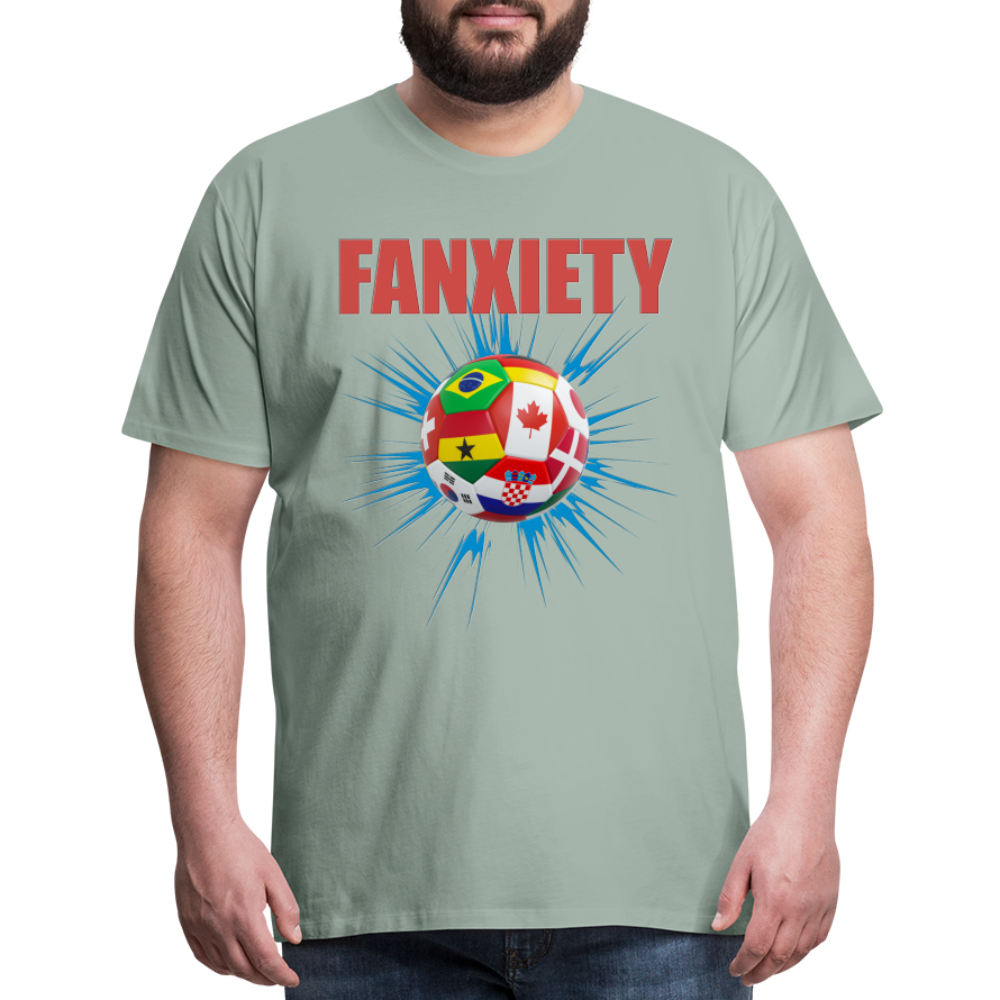 Fanxiety Shirt, World Cup 2022, Soccer Shirt, World Cup, Football Shirt, 2022 World Cup Shirt, Game Day Shirt, World Cup Trophy - steel green