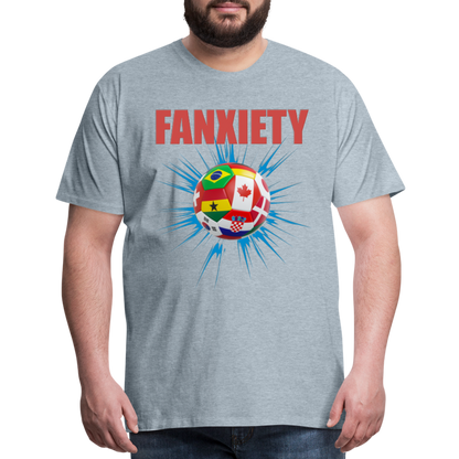 Fanxiety Shirt, World Cup 2022, Soccer Shirt, World Cup, Football Shirt, 2022 World Cup Shirt, Game Day Shirt, World Cup Trophy - heather ice blue