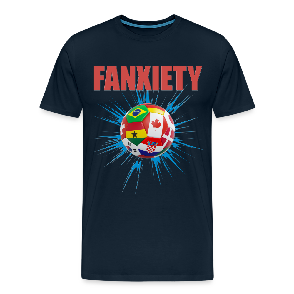 Fanxiety Shirt, World Cup 2022, Soccer Shirt, World Cup, Football Shirt, 2022 World Cup Shirt, Game Day Shirt, World Cup Trophy - deep navy