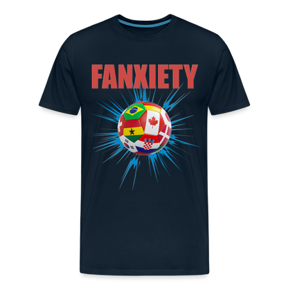 Fanxiety Shirt, World Cup 2022, Soccer Shirt, World Cup, Football Shirt, 2022 World Cup Shirt, Game Day Shirt, World Cup Trophy - deep navy