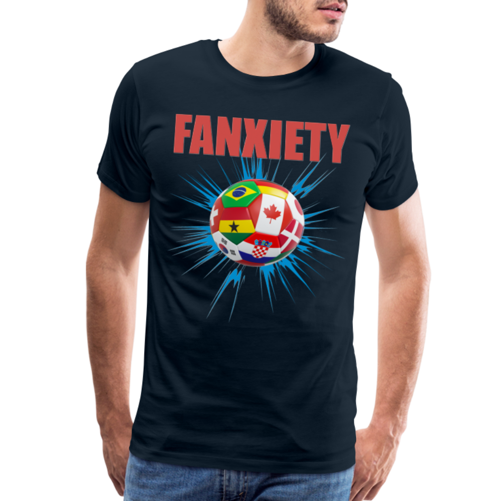 Fanxiety Shirt, World Cup 2022, Soccer Shirt, World Cup, Football Shirt, 2022 World Cup Shirt, Game Day Shirt, World Cup Trophy - deep navy