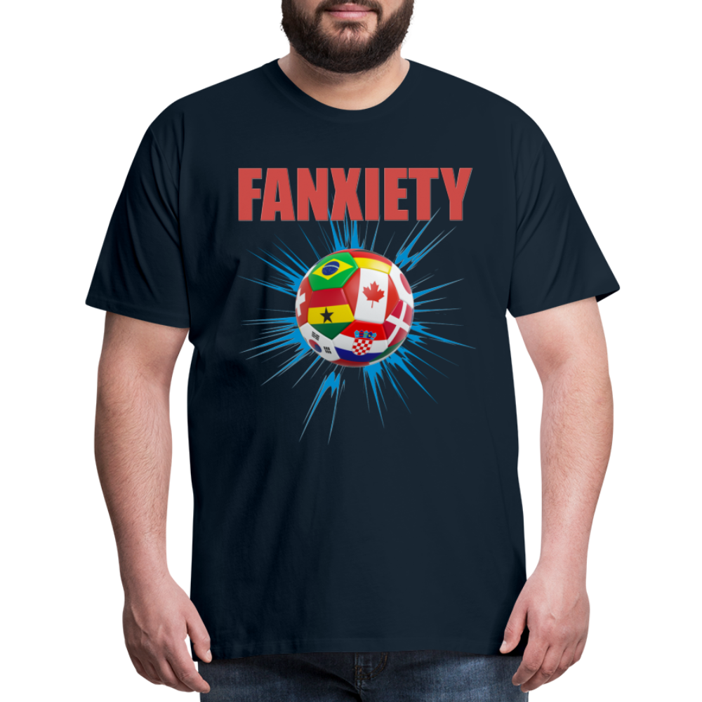 Fanxiety Shirt, World Cup 2022, Soccer Shirt, World Cup, Football Shirt, 2022 World Cup Shirt, Game Day Shirt, World Cup Trophy - deep navy