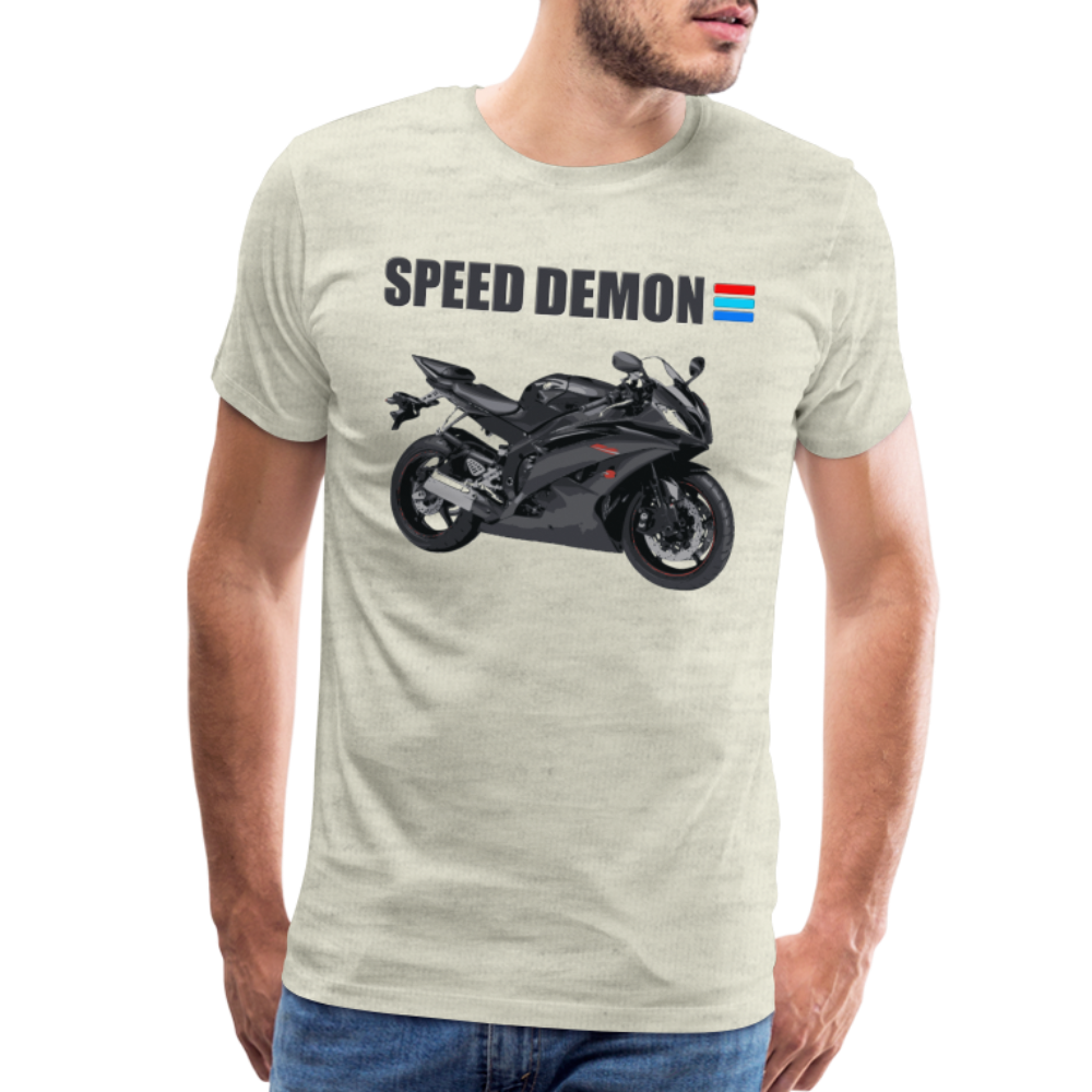 Motorcycle Shirt, Biker Shirt, Motorcycle Gift, Speed Demon Shirt, Motorcycle Tshirt, Motorcycle T Shirt, Racing Shirt, Sports Bike Shirt, - heather oatmeal