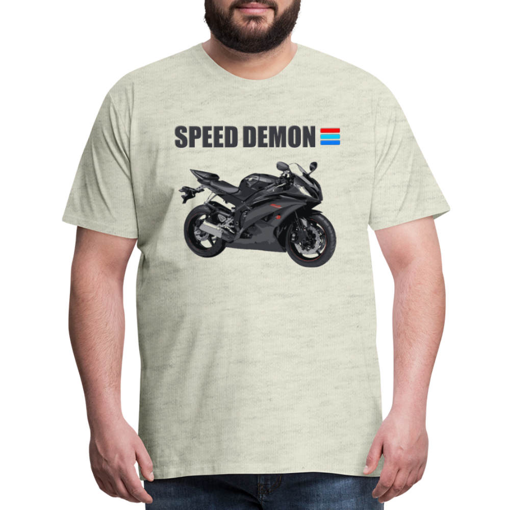 Motorcycle Shirt, Biker Shirt, Motorcycle Gift, Speed Demon Shirt, Motorcycle Tshirt, Motorcycle T Shirt, Racing Shirt, Sports Bike Shirt, - heather oatmeal