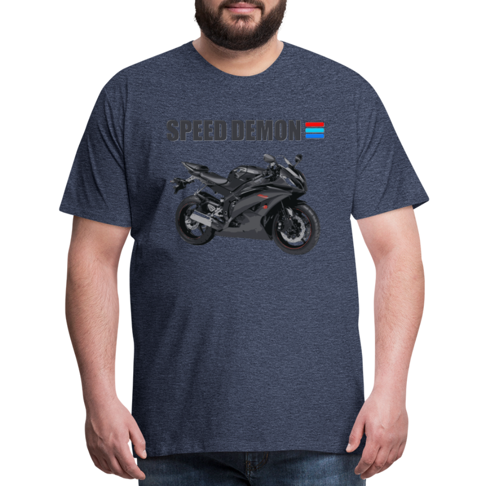 Motorcycle Shirt, Biker Shirt, Motorcycle Gift, Speed Demon Shirt, Motorcycle Tshirt, Motorcycle T Shirt, Racing Shirt, Sports Bike Shirt, - heather blue