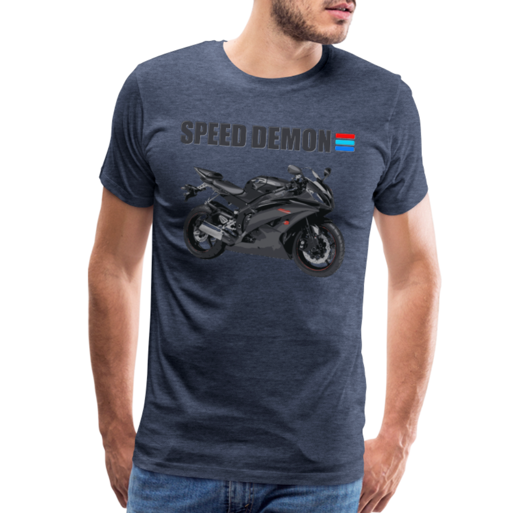 Motorcycle Shirt, Biker Shirt, Motorcycle Gift, Speed Demon Shirt, Motorcycle Tshirt, Motorcycle T Shirt, Racing Shirt, Sports Bike Shirt, - heather blue