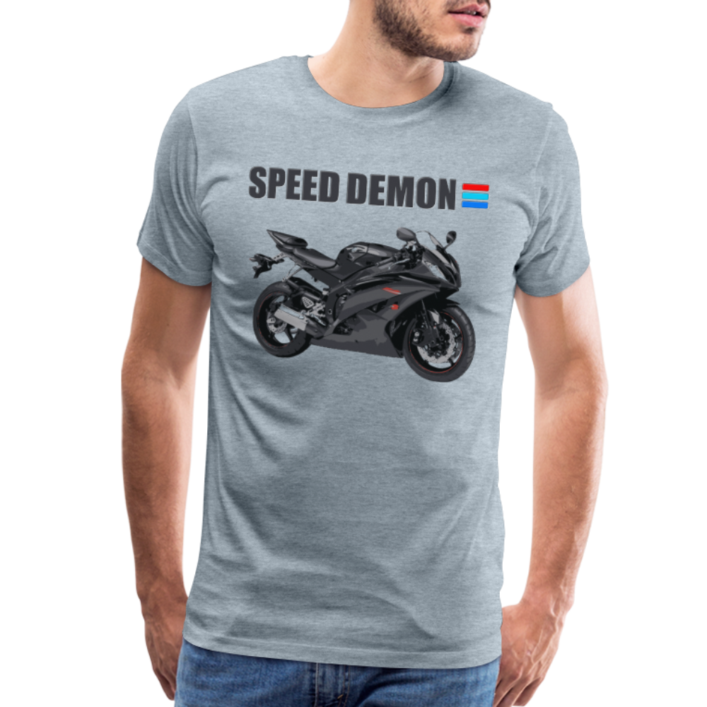 Motorcycle Shirt, Biker Shirt, Motorcycle Gift, Speed Demon Shirt, Motorcycle Tshirt, Motorcycle T Shirt, Racing Shirt, Sports Bike Shirt, - heather ice blue