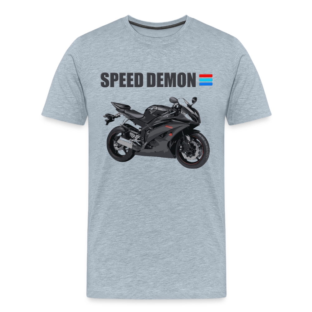 Motorcycle Shirt, Biker Shirt, Motorcycle Gift, Speed Demon Shirt, Motorcycle Tshirt, Motorcycle T Shirt, Racing Shirt, Sports Bike Shirt, - heather ice blue