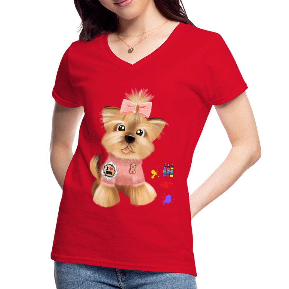 Dog Lover Shirt, Dog Mama Shirt, Cute Dog Shirt, Tattoo Dog Shirt, Funny Dog Shirt, Pet Lover Shirt, Dog Mom Shirt, Gift For Her - red