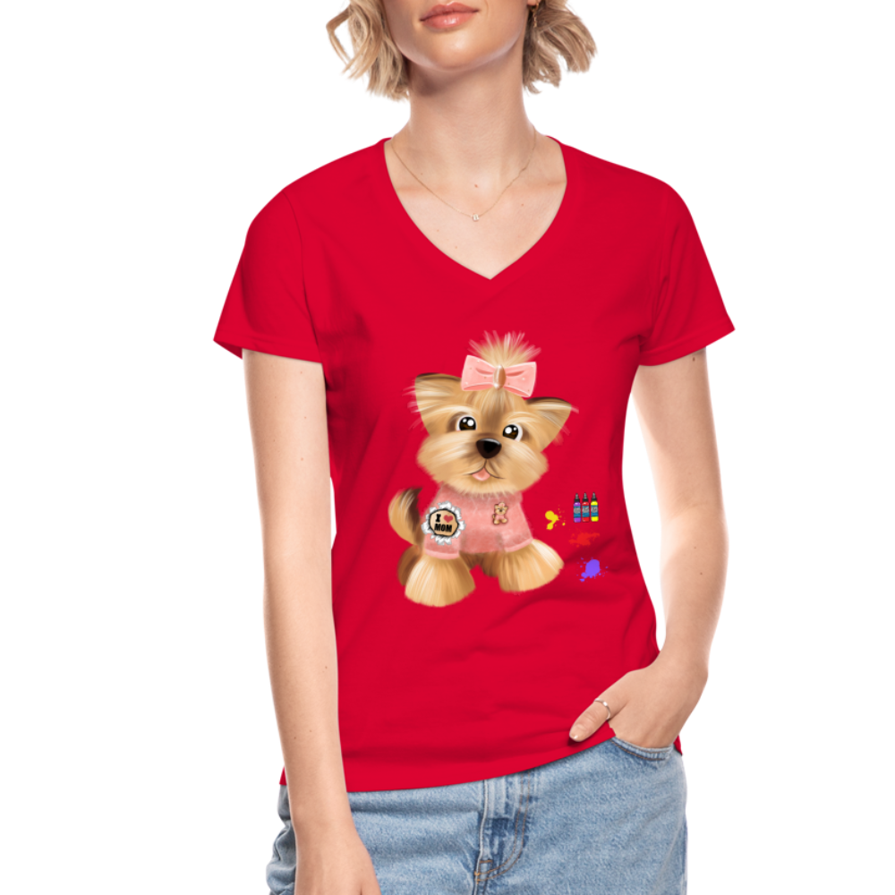 Dog Lover Shirt, Dog Mama Shirt, Cute Dog Shirt, Tattoo Dog Shirt, Funny Dog Shirt, Pet Lover Shirt, Dog Mom Shirt, Gift For Her - red