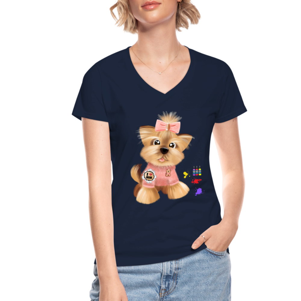 Dog Lover Shirt, Dog Mama Shirt, Cute Dog Shirt, Tattoo Dog Shirt, Funny Dog Shirt, Pet Lover Shirt, Dog Mom Shirt, Gift For Her - navy