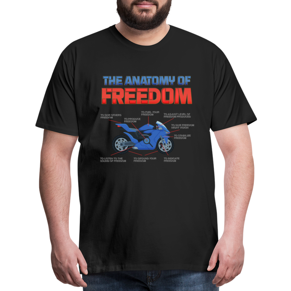 The Anatomy Of Freedom Shirt, Motorcycle Shirt, Biker Shirt, Motorcycle Gift, Gift For Biker, Motor Cross, Motorcycle Anatomy, Sports Bike. - black