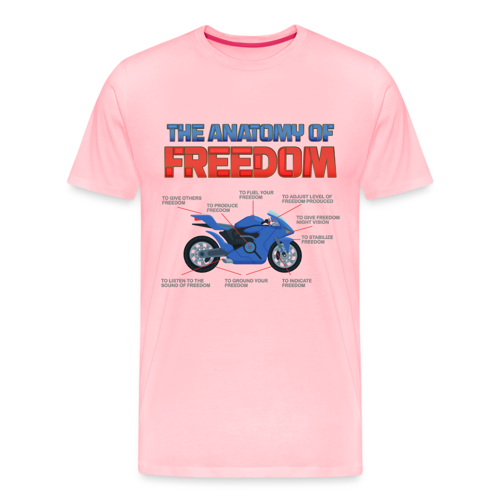 The Anatomy Of Freedom Shirt, Motorcycle Shirt, Biker Shirt, Motorcycle Gift, Gift For Biker, Motor Cross, Motorcycle Anatomy, Sports Bike. - pink