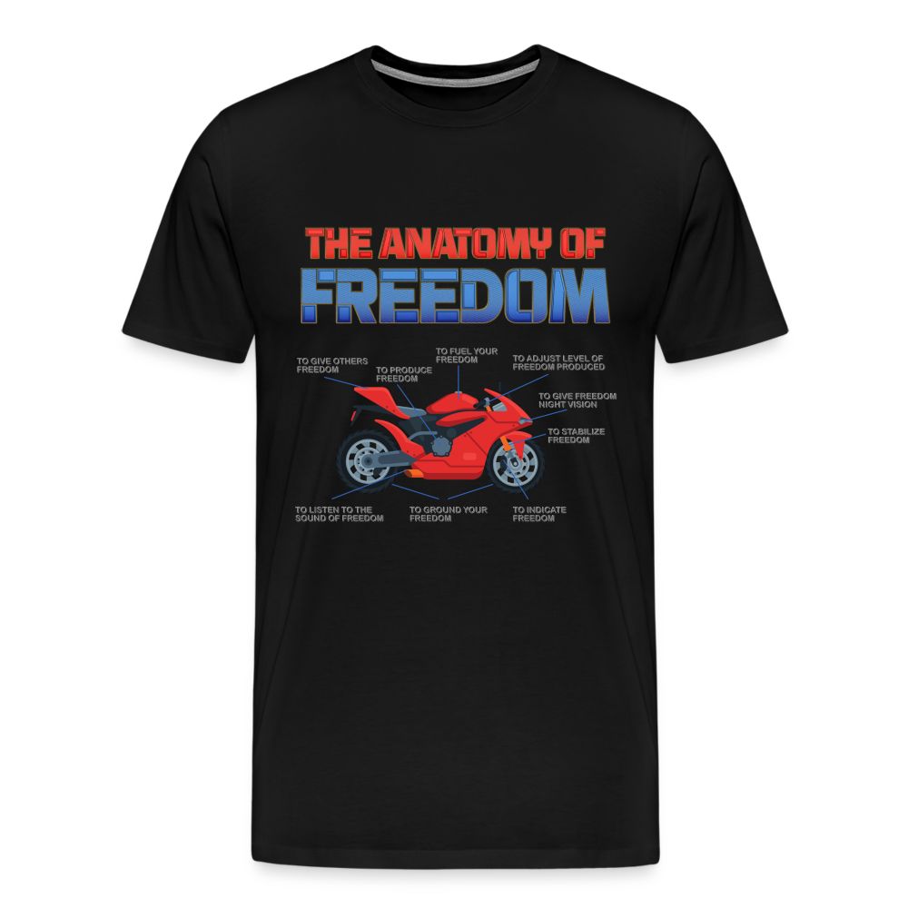 Motorcycle Gift, The Anatomy Of Freedom Shirt, Motorcycle Shirt, Biker Shirt, Motorcycle Gift, Gift For Biker, Motor Cross, Motorcycle Anatomy, Sports Bike - black