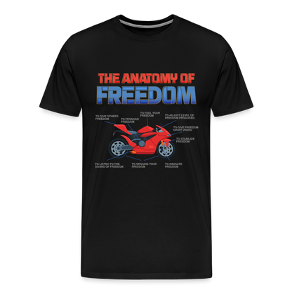 Motorcycle Gift, The Anatomy Of Freedom Shirt, Motorcycle Shirt, Biker Shirt, Motorcycle Gift, Gift For Biker, Motor Cross, Motorcycle Anatomy, Sports Bike - black