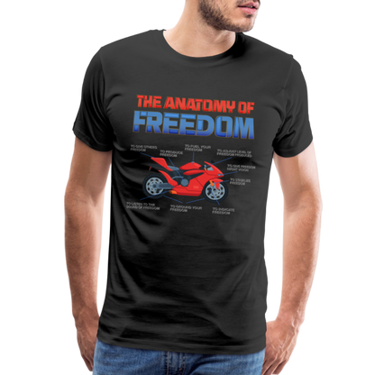 Motorcycle Gift, The Anatomy Of Freedom Shirt, Motorcycle Shirt, Biker Shirt, Motorcycle Gift, Gift For Biker, Motor Cross, Motorcycle Anatomy, Sports Bike - black