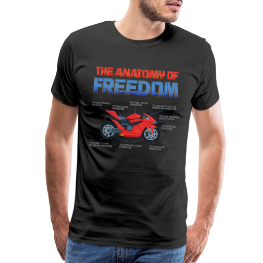 Motorcycle Gift, The Anatomy Of Freedom Shirt, Motorcycle Shirt, Biker Shirt, Motorcycle Gift, Gift For Biker, Motor Cross, Motorcycle Anatomy, Sports Bike - black