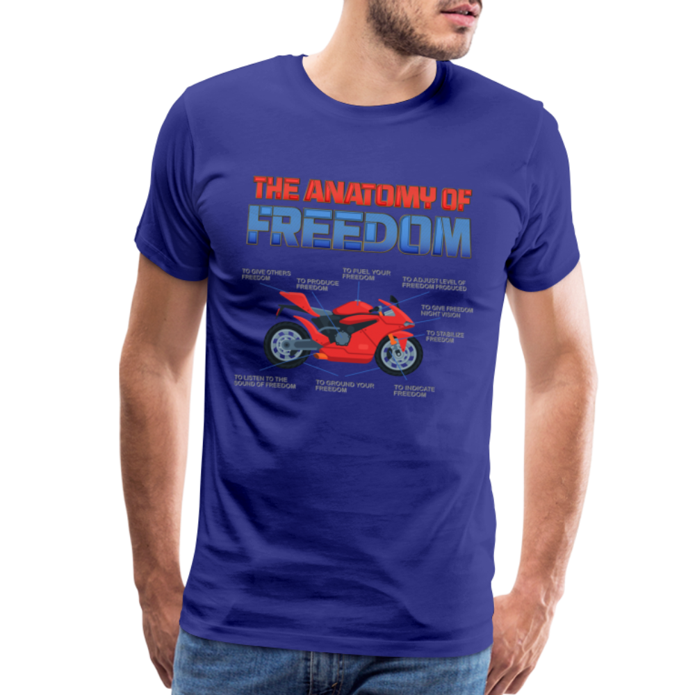 Motorcycle Gift, The Anatomy Of Freedom Shirt, Motorcycle Shirt, Biker Shirt, Motorcycle Gift, Gift For Biker, Motor Cross, Motorcycle Anatomy, Sports Bike - royal blue
