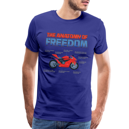 Motorcycle Gift, The Anatomy Of Freedom Shirt, Motorcycle Shirt, Biker Shirt, Motorcycle Gift, Gift For Biker, Motor Cross, Motorcycle Anatomy, Sports Bike - royal blue