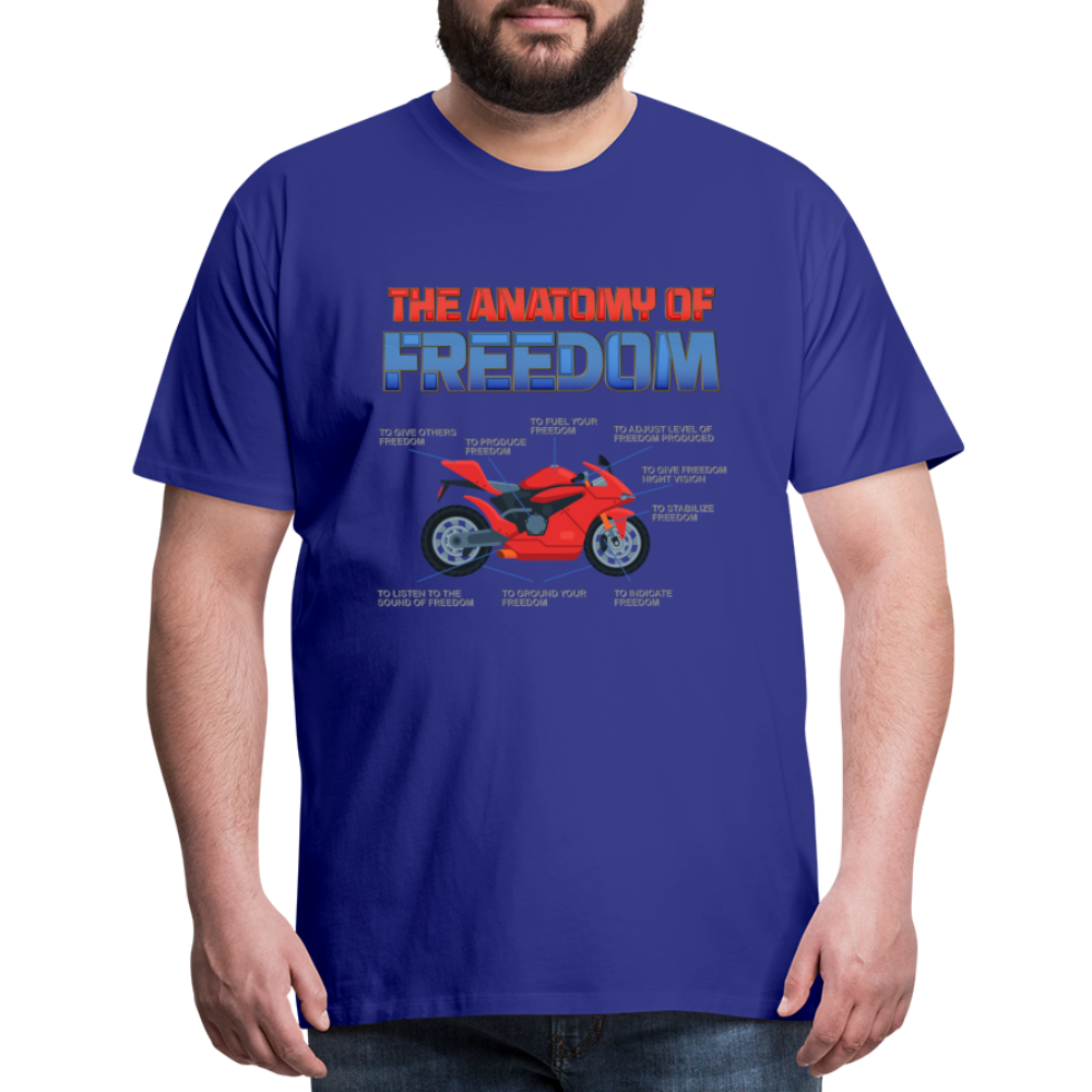 Motorcycle Gift, The Anatomy Of Freedom Shirt, Motorcycle Shirt, Biker Shirt, Motorcycle Gift, Gift For Biker, Motor Cross, Motorcycle Anatomy, Sports Bike - royal blue
