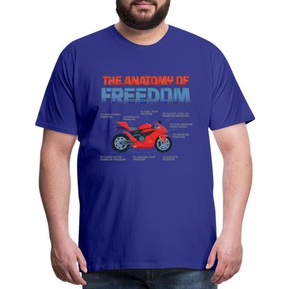 Motorcycle Gift, The Anatomy Of Freedom Shirt, Motorcycle Shirt, Biker Shirt, Motorcycle Gift, Gift For Biker, Motor Cross, Motorcycle Anatomy, Sports Bike - royal blue