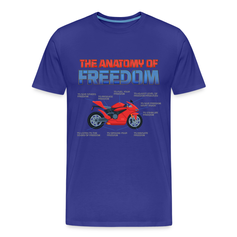 Motorcycle Gift, The Anatomy Of Freedom Shirt, Motorcycle Shirt, Biker Shirt, Motorcycle Gift, Gift For Biker, Motor Cross, Motorcycle Anatomy, Sports Bike - royal blue