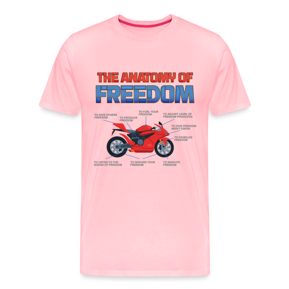 Motorcycle Gift, The Anatomy Of Freedom Shirt, Motorcycle Shirt, Biker Shirt, Motorcycle Gift, Gift For Biker, Motor Cross, Motorcycle Anatomy, Sports Bike - pink