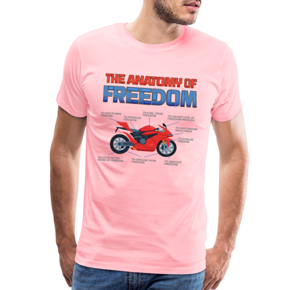 Motorcycle Gift, The Anatomy Of Freedom Shirt, Motorcycle Shirt, Biker Shirt, Motorcycle Gift, Gift For Biker, Motor Cross, Motorcycle Anatomy, Sports Bike - pink