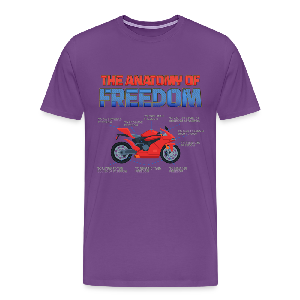 Motorcycle Gift, The Anatomy Of Freedom Shirt, Motorcycle Shirt, Biker Shirt, Motorcycle Gift, Gift For Biker, Motor Cross, Motorcycle Anatomy, Sports Bike - purple
