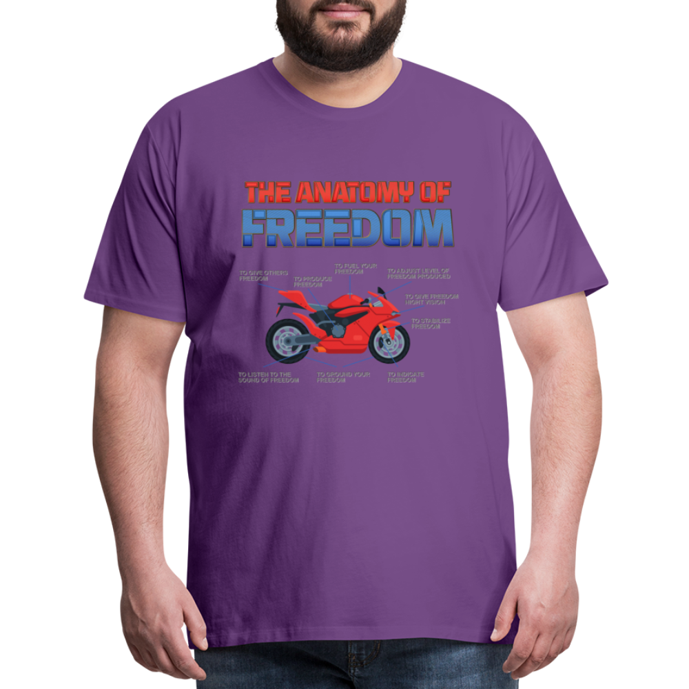 Motorcycle Gift, The Anatomy Of Freedom Shirt, Motorcycle Shirt, Biker Shirt, Motorcycle Gift, Gift For Biker, Motor Cross, Motorcycle Anatomy, Sports Bike - purple