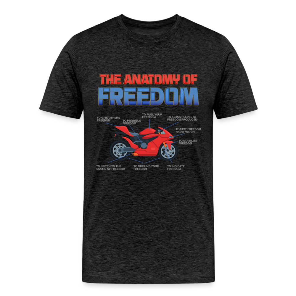 Motorcycle Gift, The Anatomy Of Freedom Shirt, Motorcycle Shirt, Biker Shirt, Motorcycle Gift, Gift For Biker, Motor Cross, Motorcycle Anatomy, Sports Bike - charcoal grey