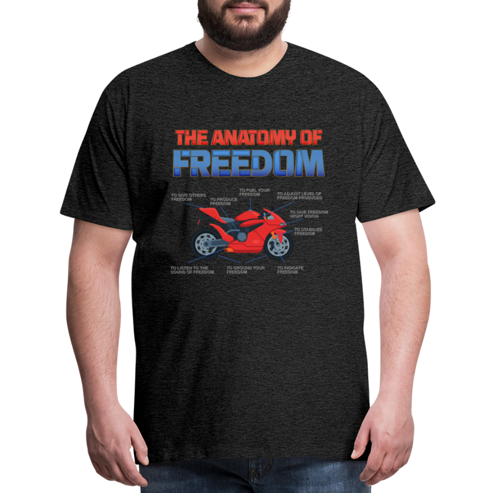 Motorcycle Gift, The Anatomy Of Freedom Shirt, Motorcycle Shirt, Biker Shirt, Motorcycle Gift, Gift For Biker, Motor Cross, Motorcycle Anatomy, Sports Bike - charcoal grey