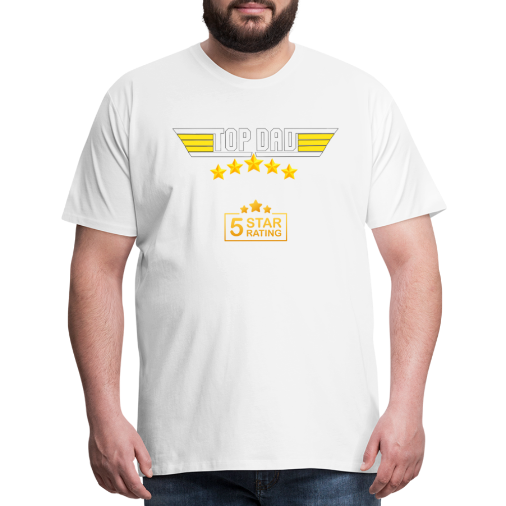 Gift For Dad, Fathers Day Gift, Top Dad Shirt, Top Dad T-Shirt, Funny Dad Shirt, Gift For Husband, Best Dad Shirt, Fathers Day Gift Idea - white