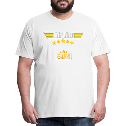 Gift For Dad, Fathers Day Gift, Top Dad Shirt, Top Dad T-Shirt, Funny Dad Shirt, Gift For Husband, Best Dad Shirt, Fathers Day Gift Idea - white